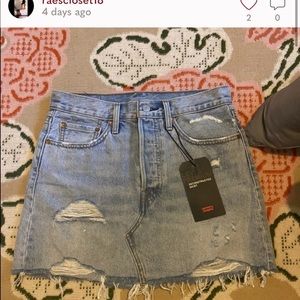 Levi denim skirt for Christina